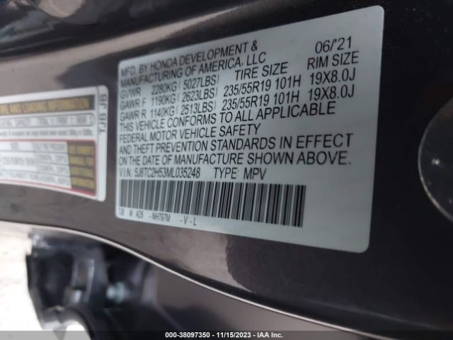 5J8TC2H53ML035248 Acura Rdx Technology Package