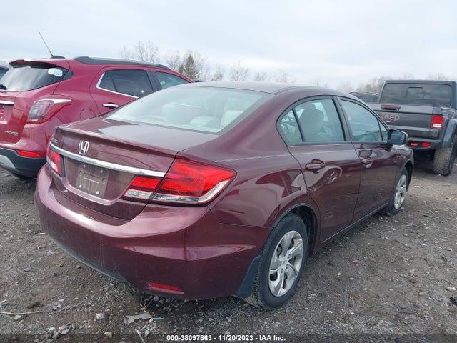 2014 HONDA CIVIC LX VIN: 19XFB2F51EE038614