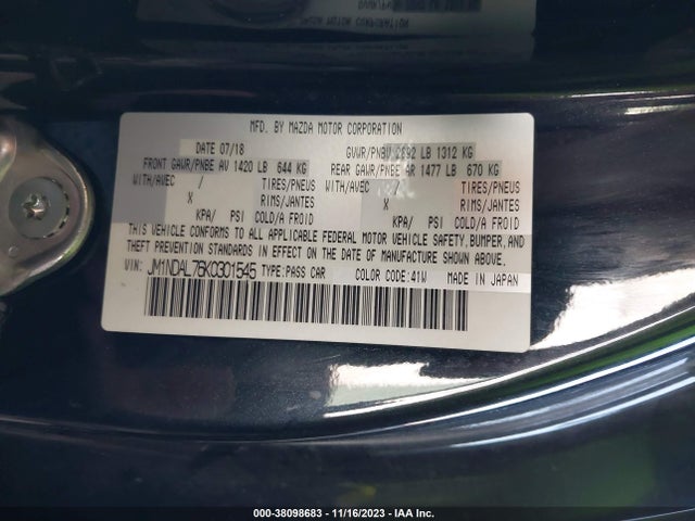 Mazda Mx-5 Miata Rf Club 2019 JM1NDAL76K0301545 Image 9