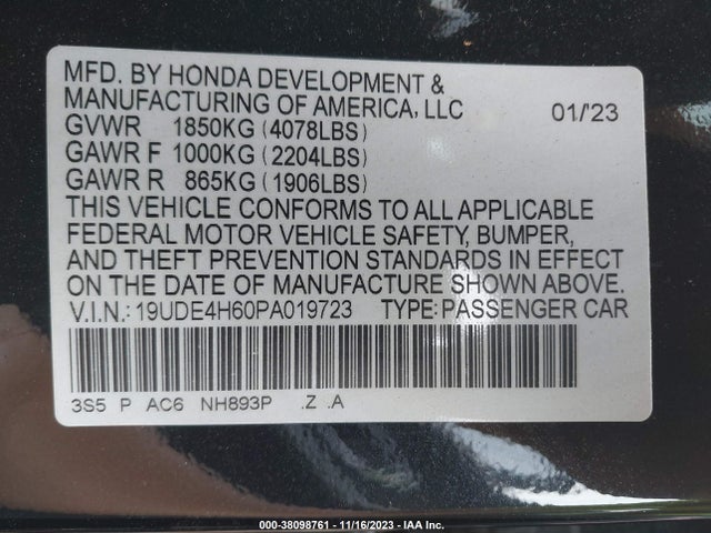 Acura Integra W/a-spec Tech Package 2023 19UDE4H60PA019723 Image 9