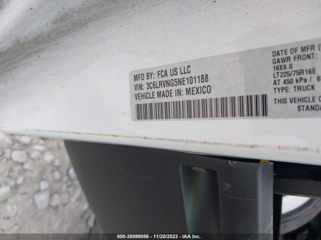 2022 RAM PROMASTER 1500 3C6LRVNG5NE101188 Photo 8