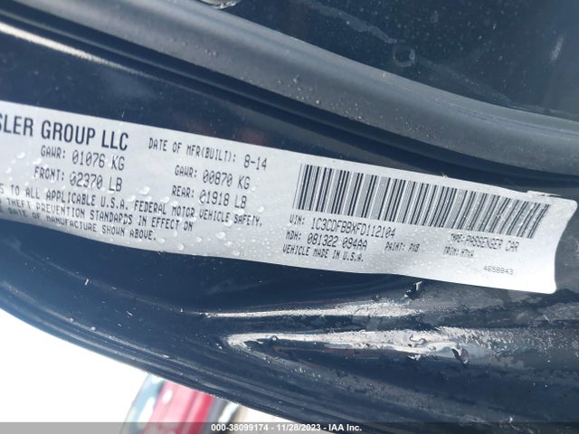 Dodge DART SXT 2015 1C3CDFBBXFD112104 Image 9
