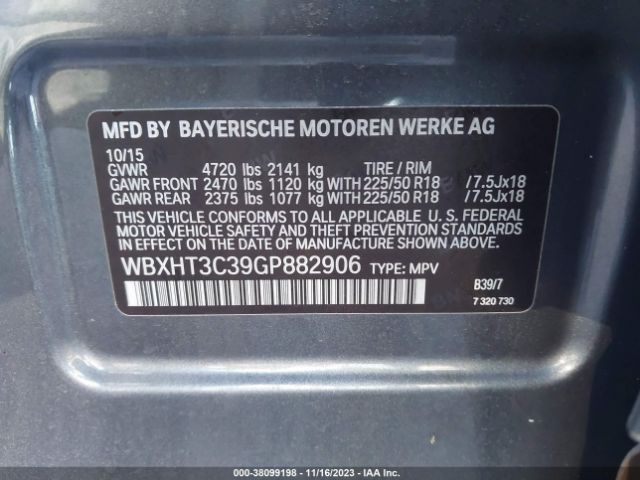 WBXHT3C39GP882906 BMW X1 Xdrive28i