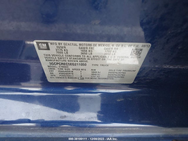 Chevrolet Silverado 1500 1lt 2014 3GCPCREC5EG211050 Image 9