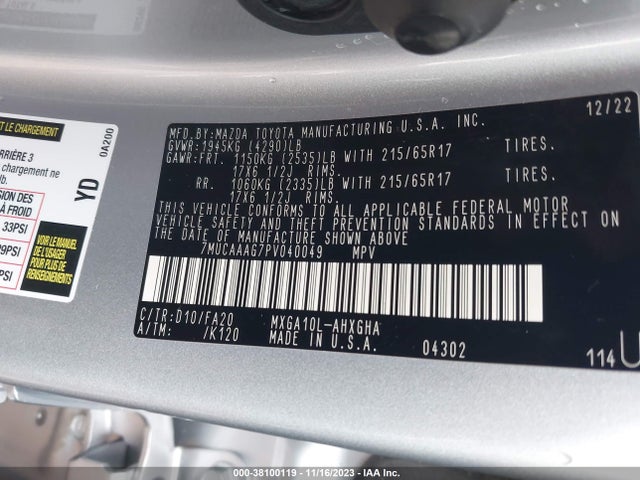 Toyota Corolla Cross Le 2023 7MUCAAAG7PV040049 Image 9