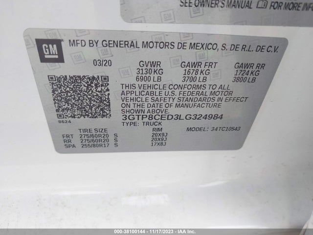 GMC Sierra 1500 2wd  Short Box Elevation 2020 3GTP8CED3LG324984 Image 9