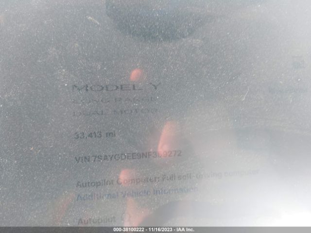 2022 TESLA MODEL Y 7SAYGDEE9NF359272 Photo 6