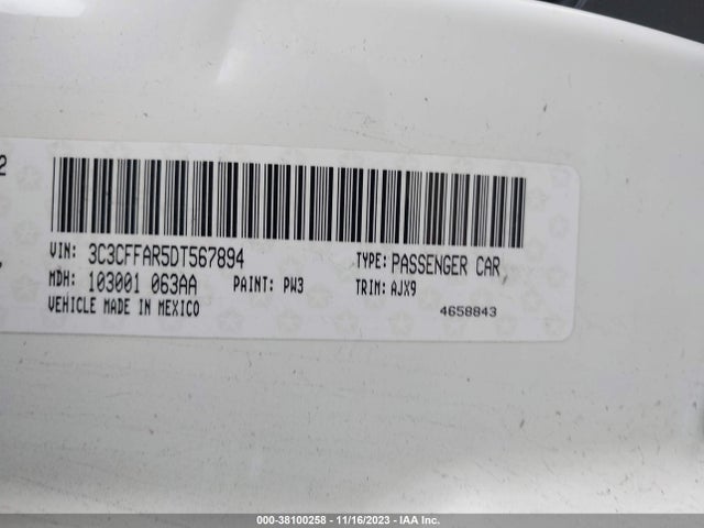 2013 FIAT 500 3C3CFFAR5DT567894 Photo 8