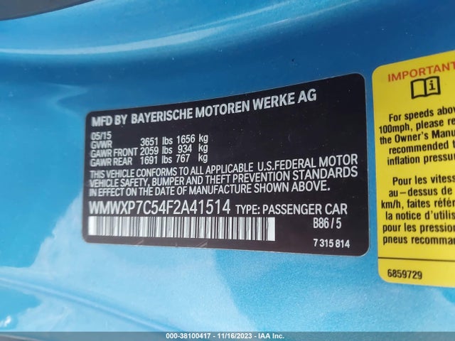 2015 MINI HARDTOP WMWXP7C54F2A41514 Photo 8