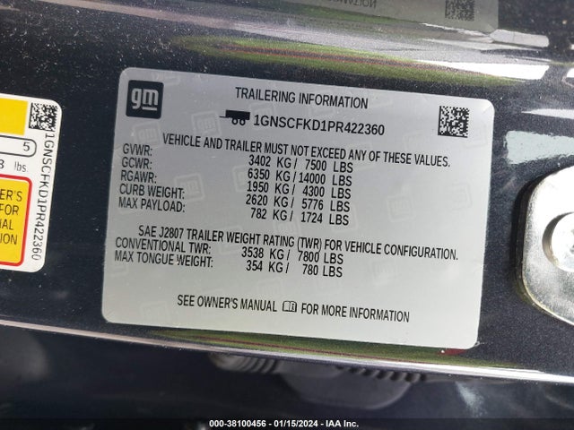 Chevrolet Suburban 2wd Premier 2023 1GNSCFKD1PR422360 Image 9