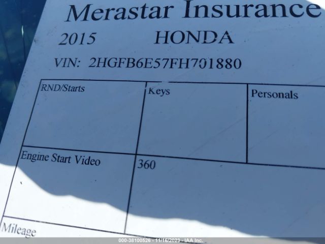 2HGFB6E57FH701880 Honda CIVIC SI