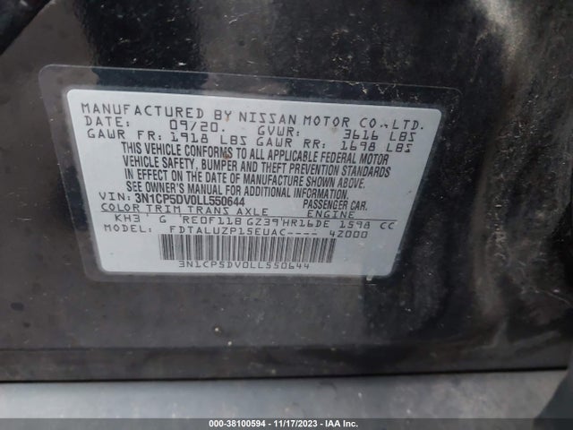 Nissan Kicks Sr Xtronic Cvt 2020 3N1CP5DV0LL550644 Image 9