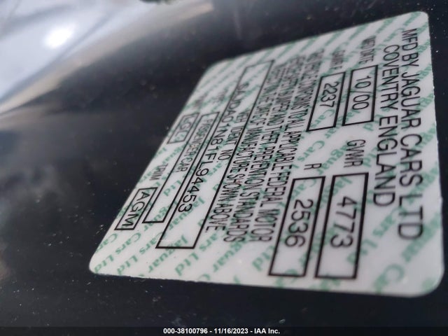 2001 JAGUAR S-TYPE SAJDA01N81FL94453 Photo 8