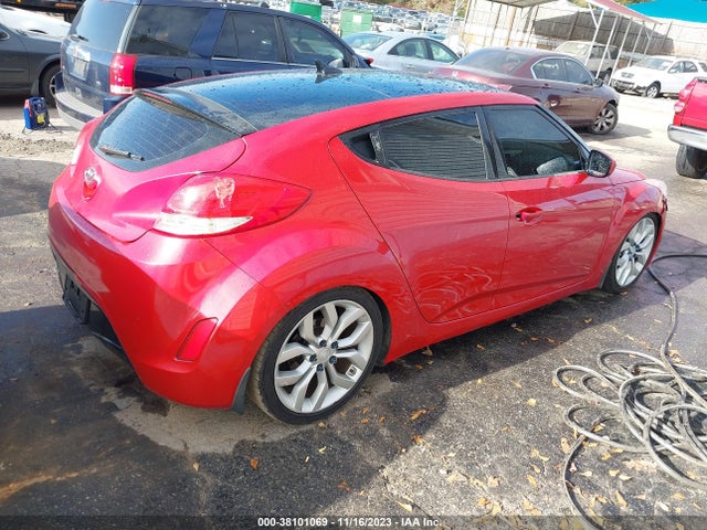 2013 HYUNDAI VELOSTER W/BLACK INT VIN: KMHTC6AD9DU105753