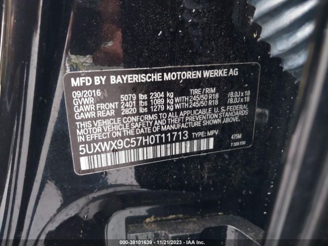 5UXWX9C57H0T11713 BMW X3 Xdrive28i