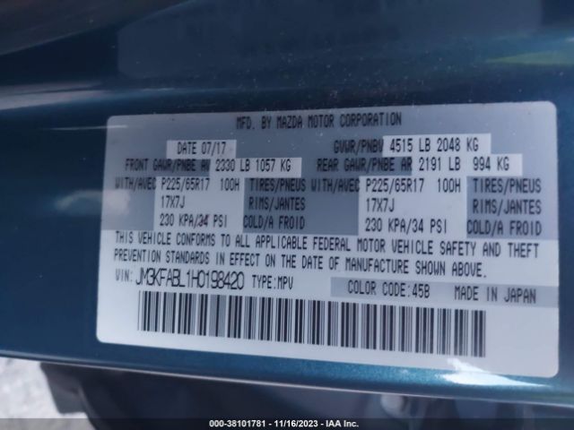 JM3KFABL1H0198420 Mazda CX-5 SPORT