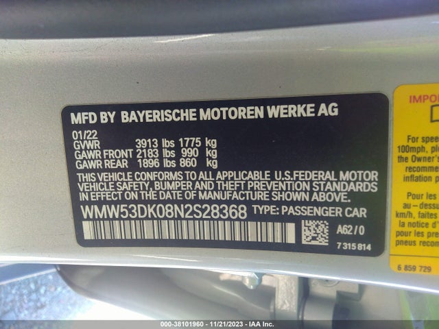 2022 MINI HARDTOP WMW53DK08N2S28368 Photo 8