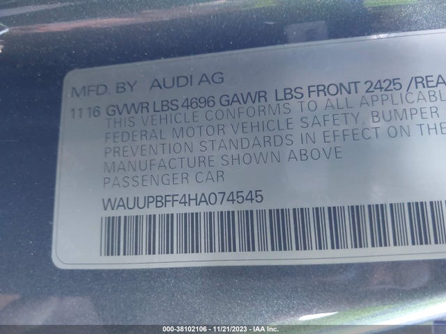 Audi A3 E-tron 1.4t Premium 2017 WAUUPBFF4HA074545 Image 9
