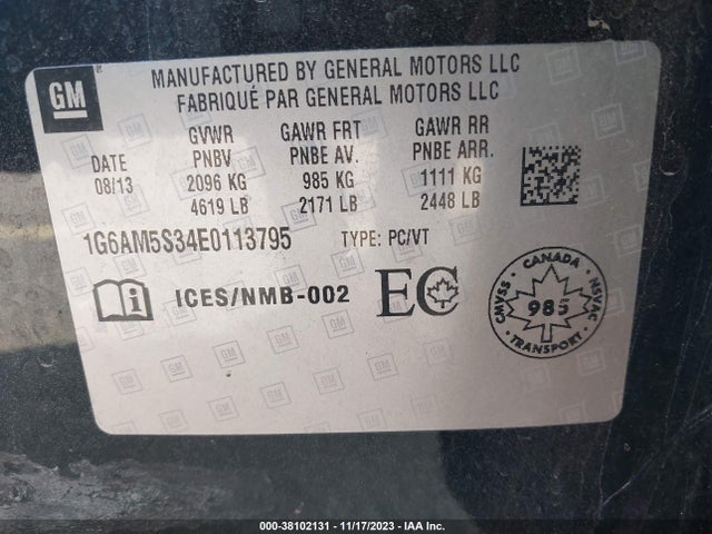 Cadillac Ats Premium 2014 1G6AM5S34E0113795 Image 9