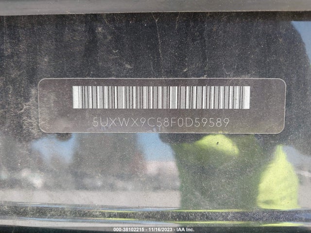 BMW X3 Xdrive28i 2015 5UXWX9C58F0D59589 Image 9