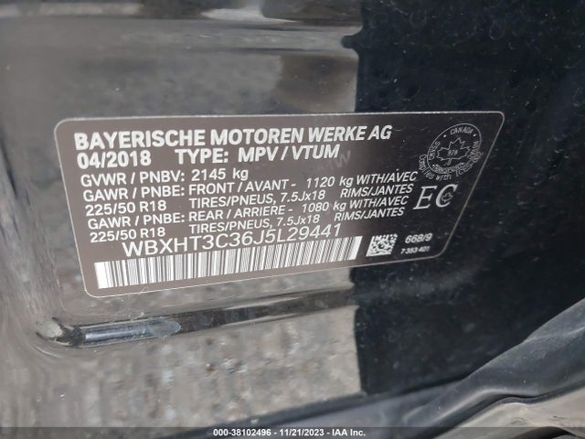 WBXHT3C36J5L29441 BMW X1 Xdrive28i