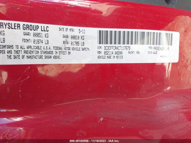 2012 FIAT 500 3C3CFFCR4CT117679 Photo 8