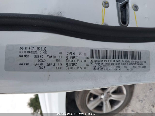 1C4NJRFB0GD632662 Jeep Patriot Latitude