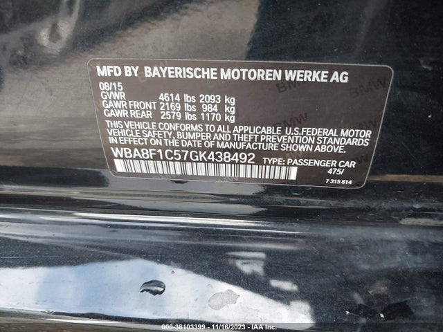 BMW 328d Xdrive 2016 WBA8F1C57GK438492 Image 9