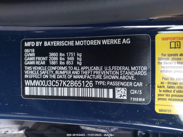 2019 MINI HARDTOP WMWXU3C57K2B65126 Photo 8