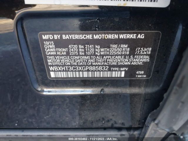 WBXHT3C3XGP885832 BMW X1 Xdrive28i