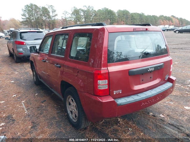 2008 JEEP PATRIOT SPORT VIN: 1J8FT28048D601037