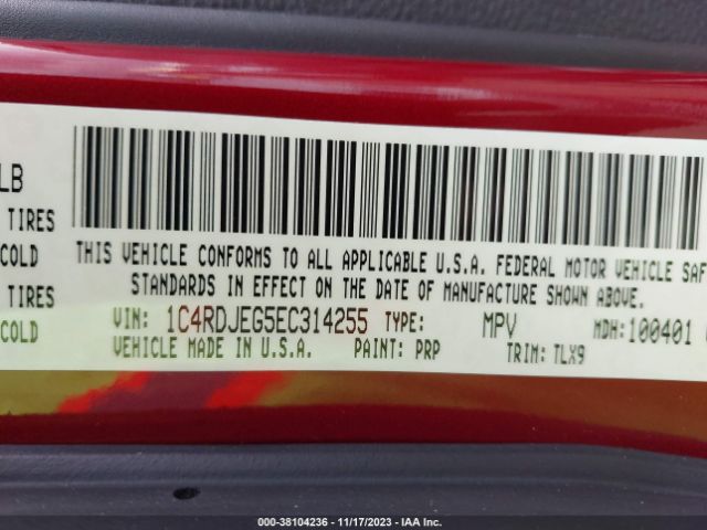 1C4RDJEG5EC314255 Dodge Durango Citadel