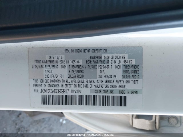 Mazda Cx-5 Touring 2016 JM3KE2CY4G0909917 Image 9