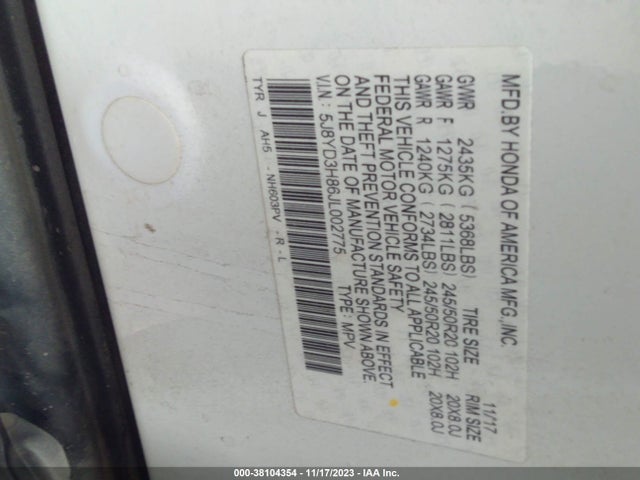 Acura Mdx W/advance Package 2018 5J8YD3H86JL002775 Image 9