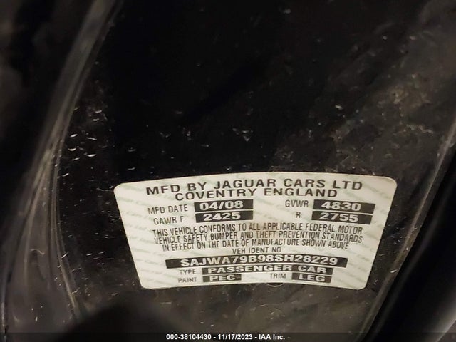 2008 JAGUAR XJ SAJWA79B98SH28229 Photo 8