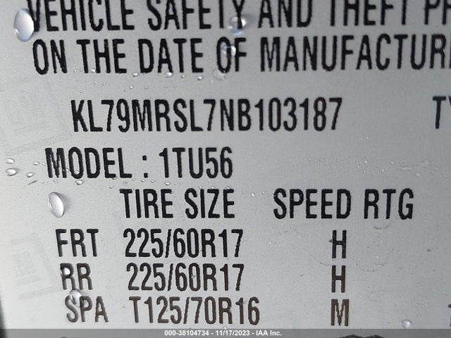 Chevrolet Trailblazer Awd Lt 2022 KL79MRSL7NB103187 Image 9