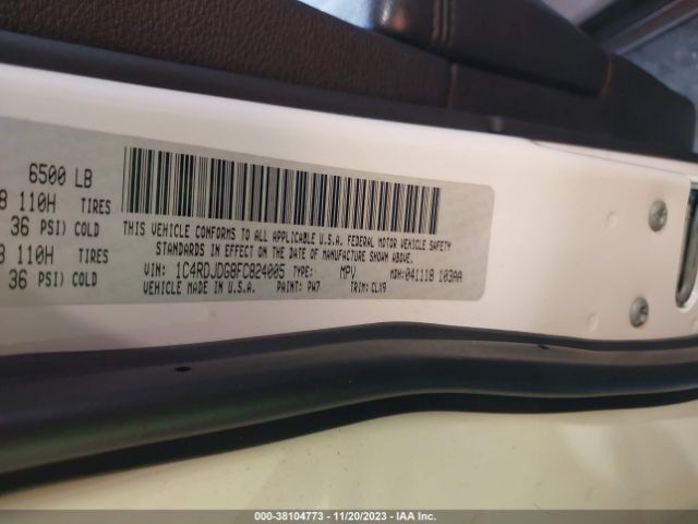 1C4RDJDG8FC824005 Dodge DURANGO LIMITED