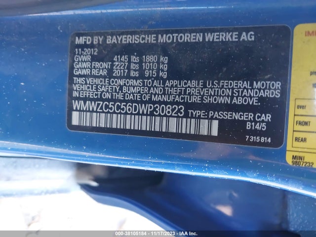 2013 MINI COUNTRYMAN WMWZC5C56DWP30823 Photo 8