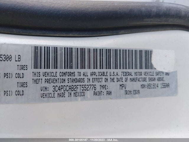 Dodge JOURNEY SE 2015 3C4PDCAB2FT552776 Image 9