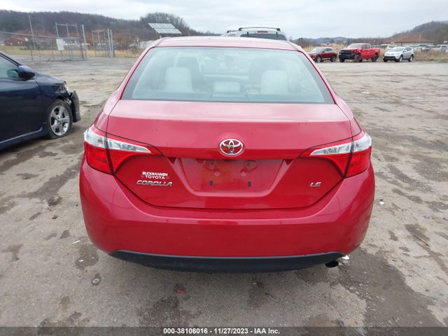 2016 TOYOTA COROLLA LE VIN: 2T1BURHE0GC518837