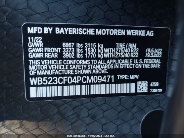 WB523CF04PCM09471 BMW Ix Xdrive50