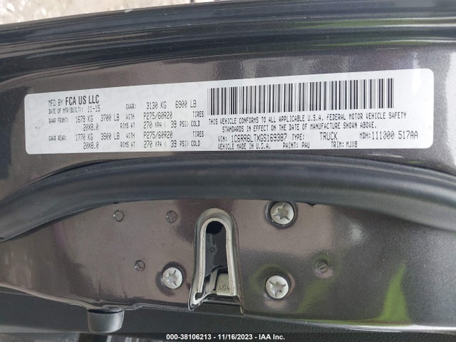 RAM 1500 Lone Star 2016 1C6RR6LTXGS169387 Image 9