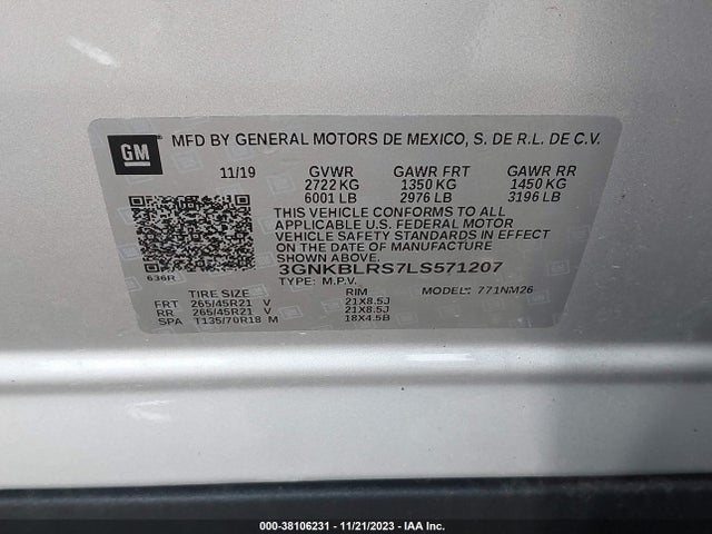 Chevrolet Blazer Awd Premier 2020 3GNKBLRS7LS571207 Image 9