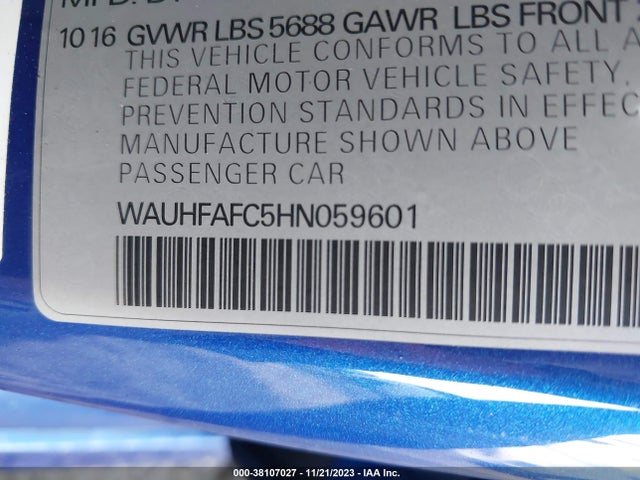 Audi S6 4.0t Premium Plus 2017 WAUHFAFC5HN059601 Image 9