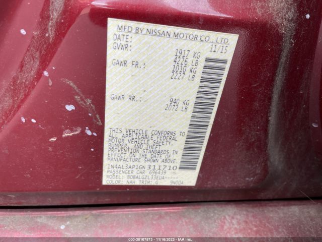 1N4AL3AP1GN311710 Nissan ALTIMA