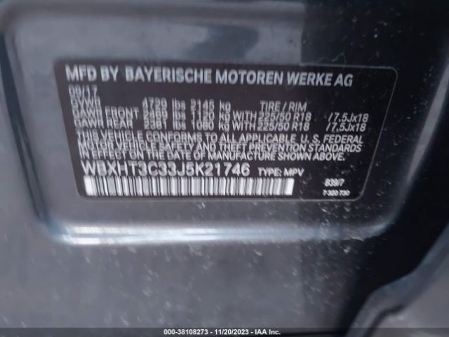 WBXHT3C33J5K21746 BMW X1 Xdrive28i