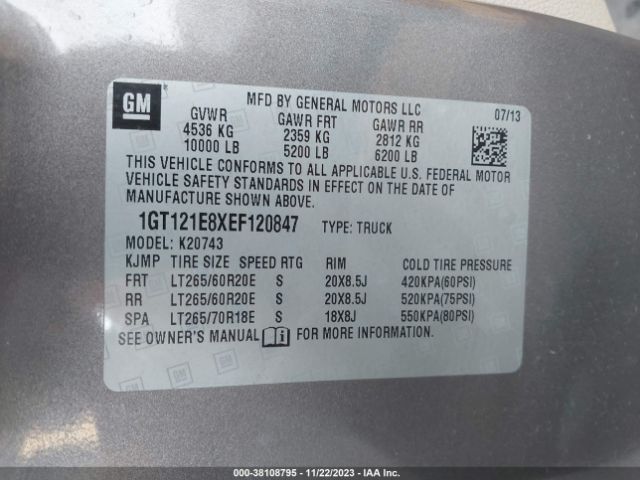 1GT121E8XEF120847 GMC Sierra 2500hd Slt