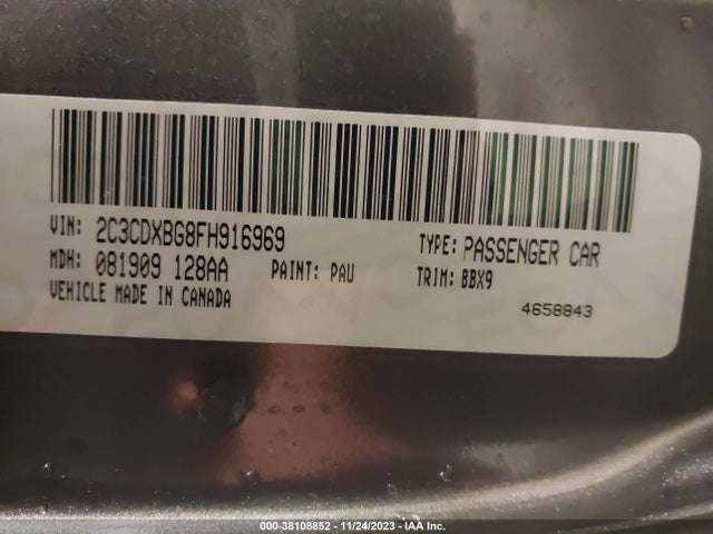 Dodge Charger Se 2015 2C3CDXBG8FH916969 Image 9
