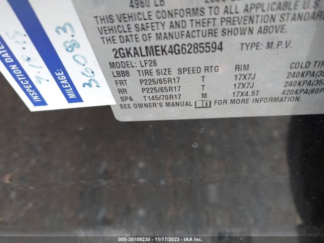2GKALMEK4G6285594 GMC Terrain Sle-1