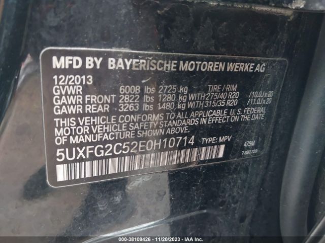 5UXFG2C52E0H10714 BMW X6 Xdrive35i